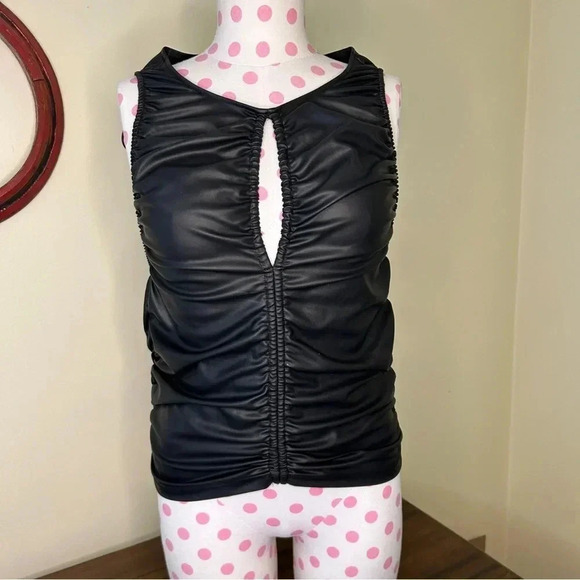 Free People Ride Along Tank Sleeveless Faux leather - Picture 2 of 7